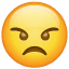 Boze emoji  U+1F620