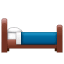 Bed emoji U+1F6CF