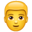 Blonde man emoji U+1F471 U+2642