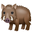 Wild zwijn emoji  U+1F417