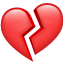 Gebroken hart emoji  U+1F494