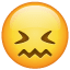 Onthutste emoji  U+1F616