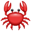 Krab emoji  U+1F980