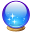 Glazen bol emoji  U+1F52E