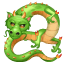 Draak emoji U+1F409