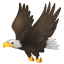 Roofvogel emoji  U+1F985