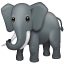 Olifant Whatsapp U+1F418