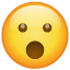 Emoji met opengevallen mond  U+1F62E