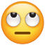 Emoji met rollende ogen  U+1F644