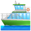 Veerboot emoji  U+26F4