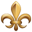 Gouden bloem emoji  U+269C