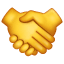 Handschudende emoji  U+1F91D