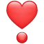 Hart uitroepteken emoji  U+2763