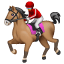 Paardenrennen emoji  U+1F3C7