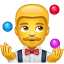 Jongleur emoji U+1F939