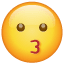 Kussende emoji U+1F617