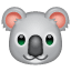 Koala smiley U+1F428