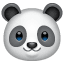 Panda emoji Whatsapp U+1F43C