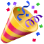 Confetti emoji U+1F389