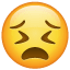 Gekwelde emoji  U+1F623