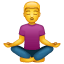 Yoga emoji  U+1F9D8