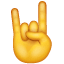 Hand duivelshorens emoji  U+1F918