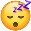 ZZZ slaperige emoji  U+1F634