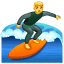 Surfer emoji  U+1F3C4