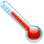 Thermometer emoji U+1F321