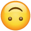 Emoji met gezicht ondersteboven U+1F643