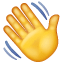 Zwaaiende hand emoji U+1F44B