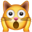 Vermoeide kat emoji  U+1F640