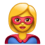 Superheld emoji U+1F9B8 U+2640