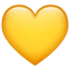 Geel hart emoji  U+1F49B